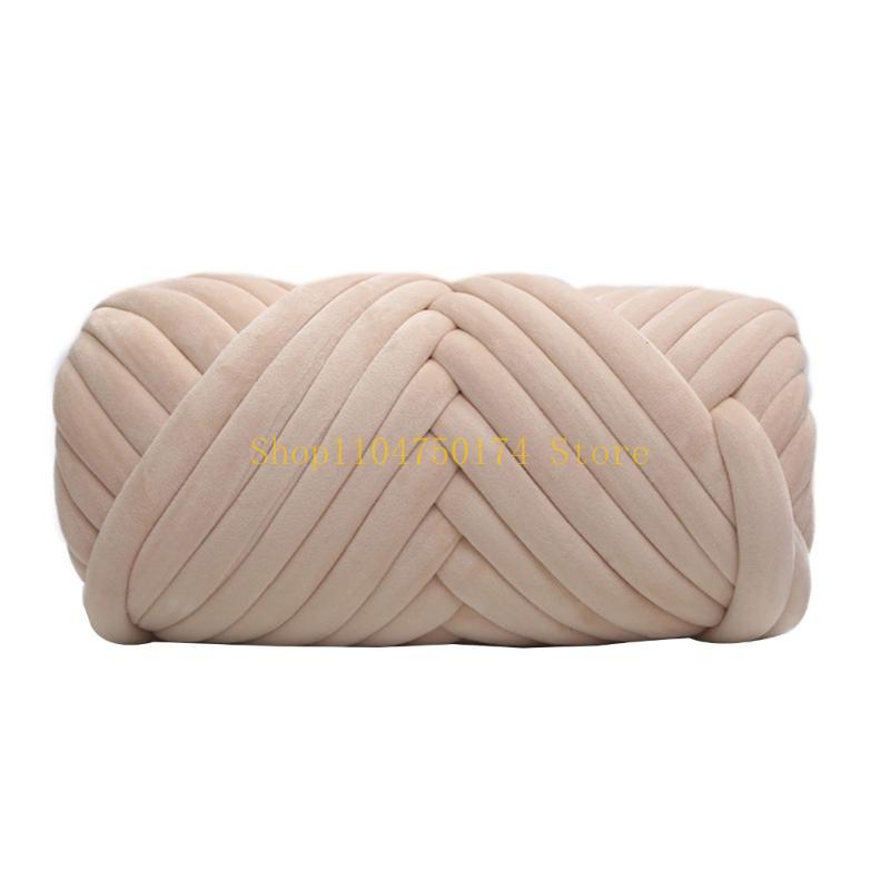 Chunky Tube Yarn for Knitting Soft and Plush Crystal Braid Cotton Thread top sale