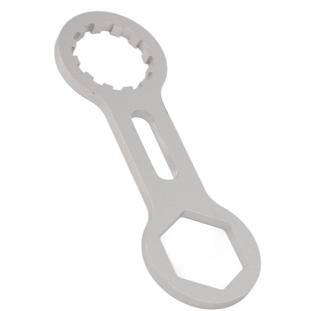 Bicycle Front Fork Wrench Silver Lightweight Rugged Rustproof Mountain Bike Front Fork Spanner for Mechanical Front