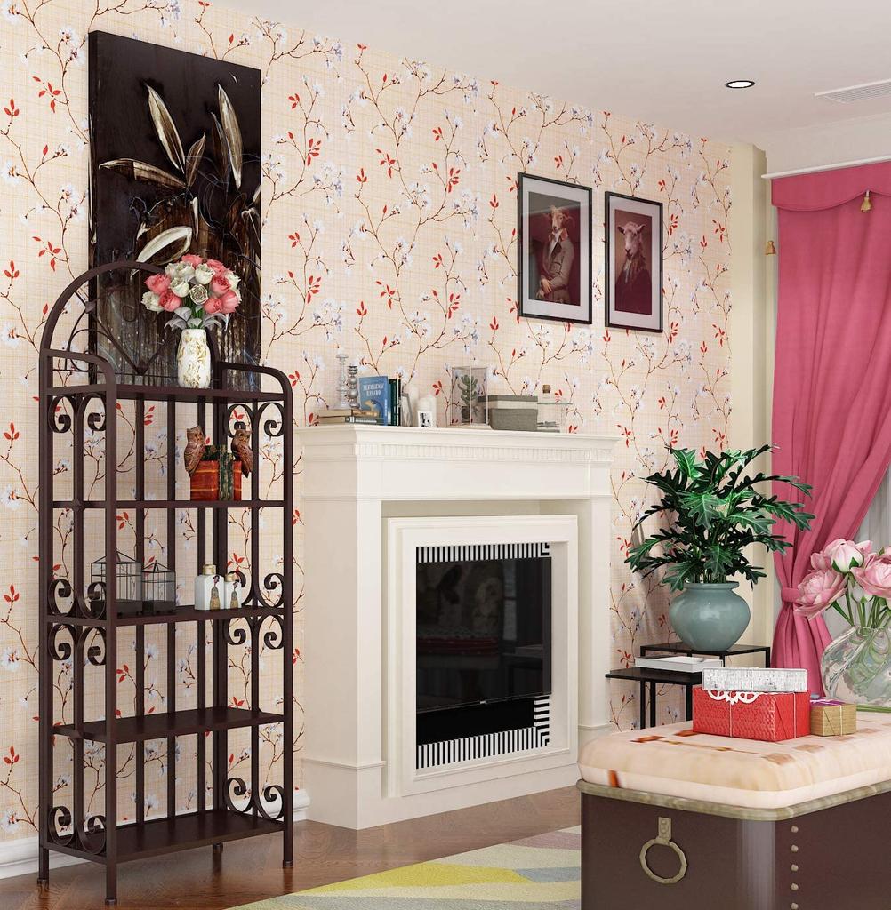 Floral Peel and Stick Wallpaper Vintage Self Adhesive Wallpaper Removable Contact Paper for Cabinets Drawers Decor