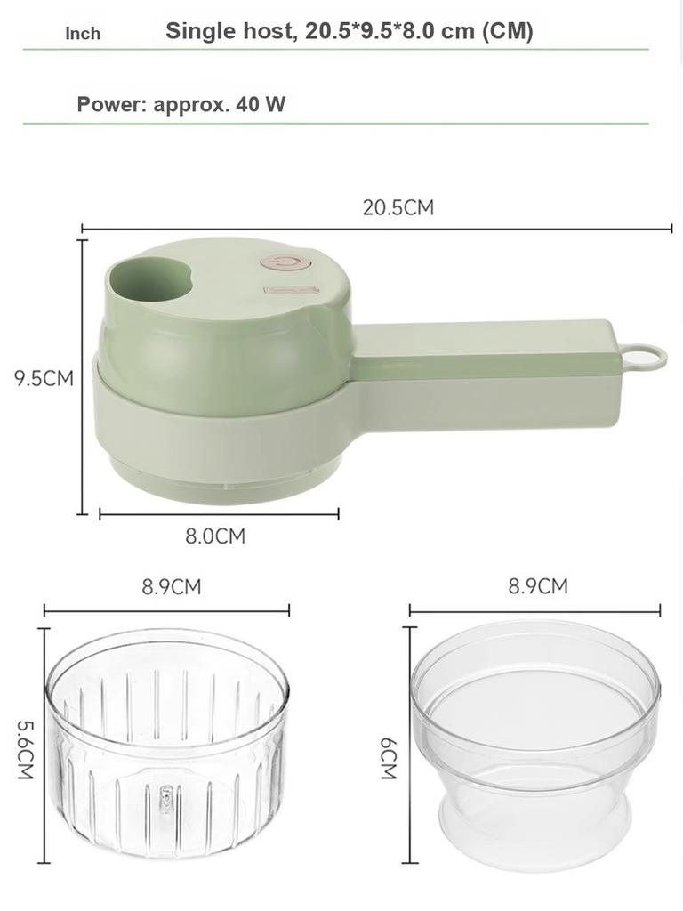 Multifunctional Vegetable Chopper Chili Ring Onion Slicer Ginger Paste Garlic Slices Electric Garlic Crusher Artifact