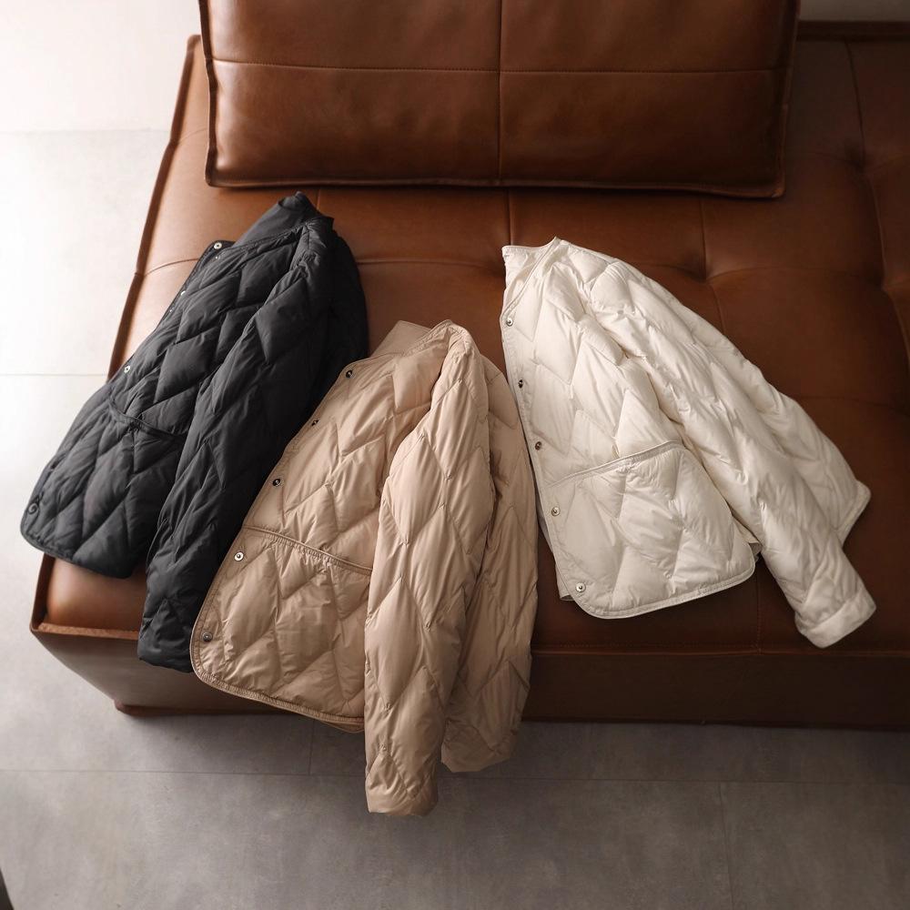 White duck down light down jacket women's short winter new casual versatile and thin warm inner jacket