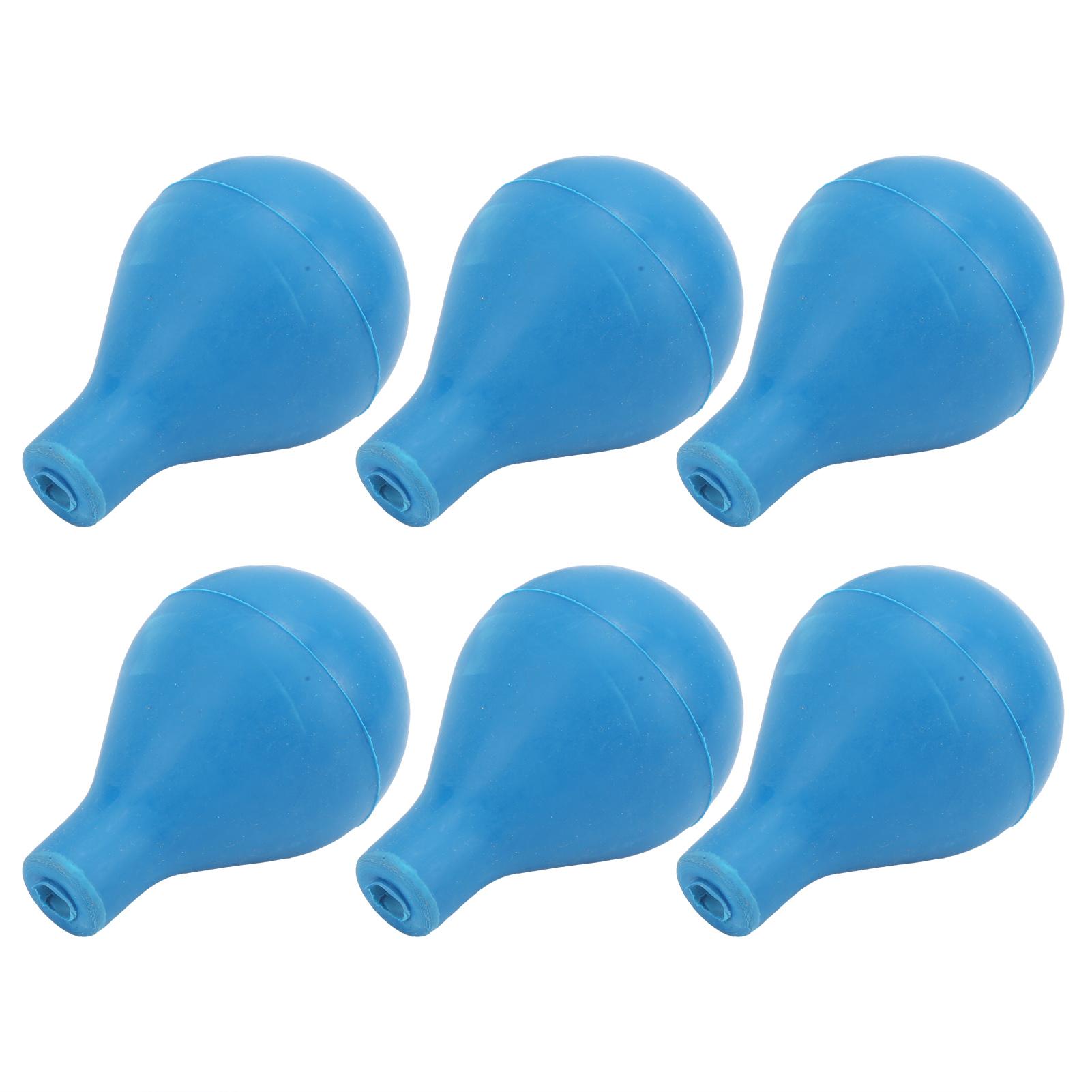 10Pcs Suction Balls Laboratory Rubber Bulbs for Graduated Tubes Droppers Pipettes Blue Color: Blue