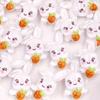 50pcs Resin Colorful Mini Carrot Rabbit  Art Nails Flatback Rhinestone Wedding Appliques DIY Bow Scrapbook Accessories Crafts