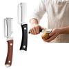 Multifunctional Vegetable Peeler with Plastic Handle Stainless Steel Blade for Efficient Peeling and Cutting Kitchen Tool