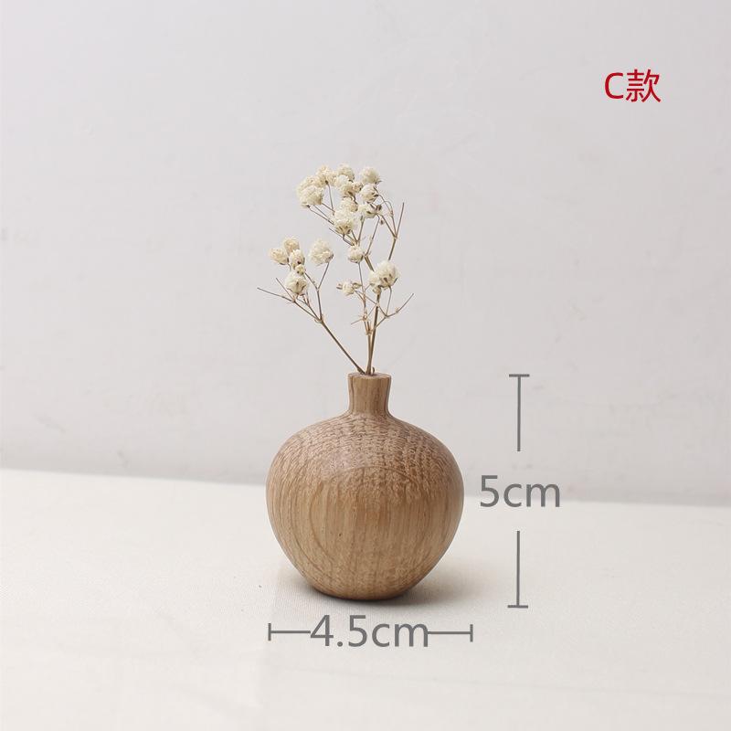 

Wood Decorative Plant Pots Tall Small Vase Wooden Vase Leakproof Flowerpot Indoor Decorations Plants Holder Or Home Flowers