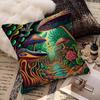 Colorful Mushroom Pillow Covers Cartoon Sofa Decorative Home Double-Sided Printing Short Plush Cute Cushion Cover