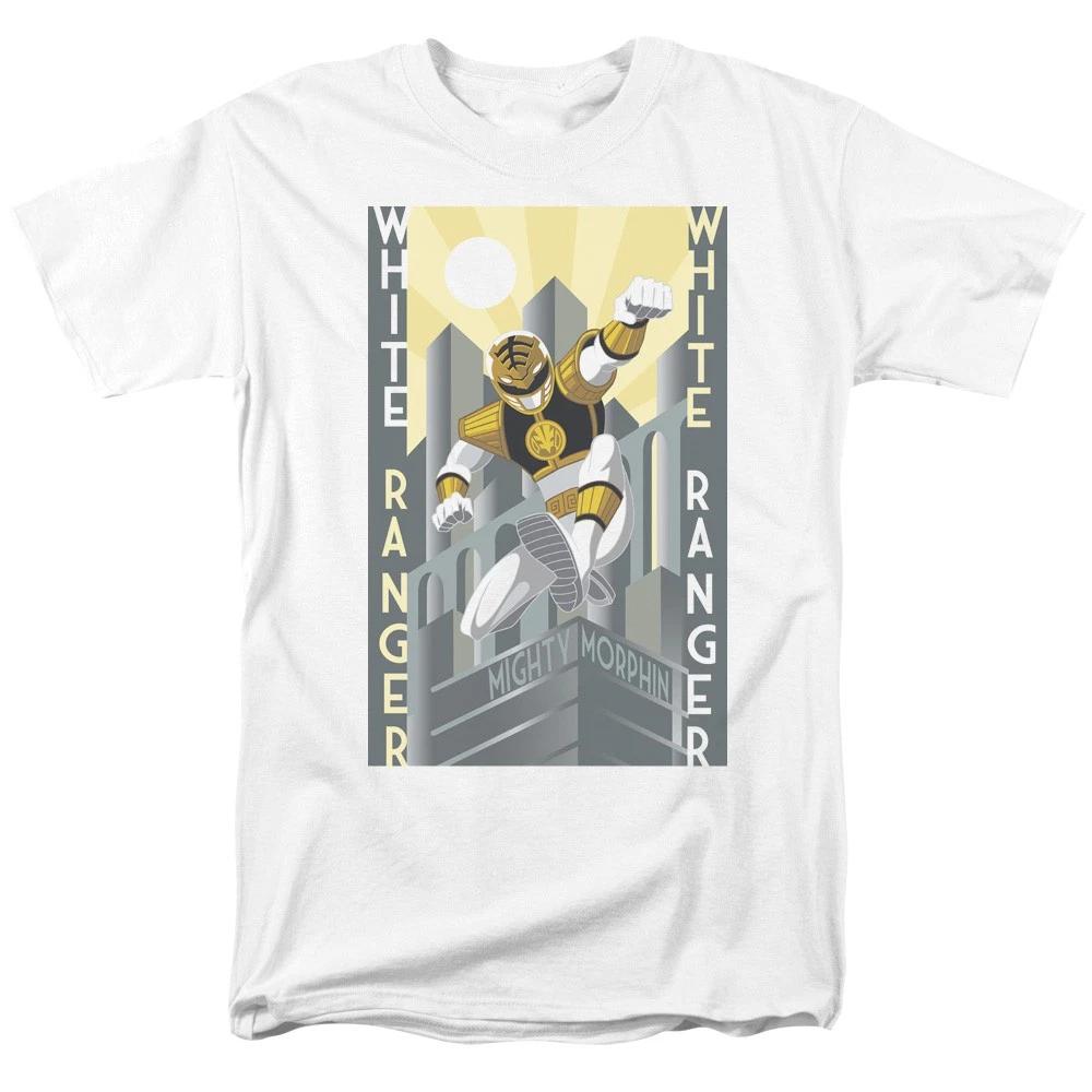 Power Rangers - White Ranger Deco - Unisex Short Sleeve Children s T-shirt - White 160