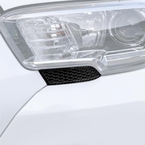 For Toyota Tacoma 2016- Carbon Front Bumper Headlight Lamp Below Cover Trim