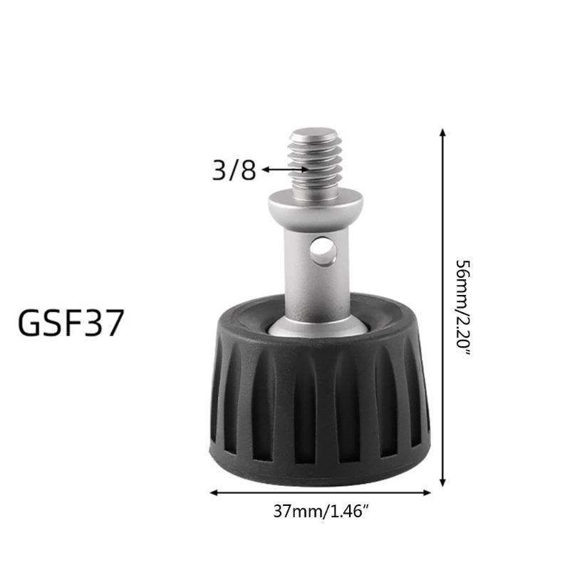 Universal Rubber Foot Pad, 3/8'' Screw Anti-skid Foot Spike Feet Mat Photography Accessories for Camera Monopod Tripod