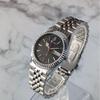 Used Unused item SEIKO Seiko automatic vintage black dial bar index 3 hands day-date exhibition case back men's wristwatch