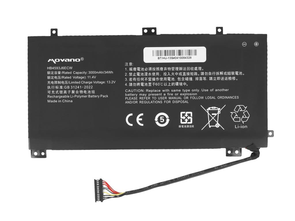 HB4593J6ECW Battery for Huawei Matebook 13