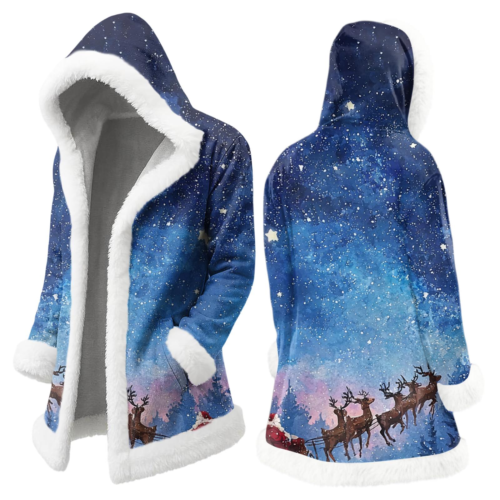 

Мужская повседневная куртка с рождественским принтом S