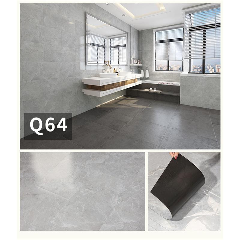 10/20PCS 3D PVC 60*30CM Imitation Marble Self-adhesive Wall Stickers Floor Sticker Waterproof Bathroom Kitchen Home Decor