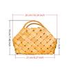 Rustic Hand-Woven Basket with Handle Flower Arrangement Wedding Flower Basket Sundries Organizer DIY Accessory