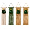 25x60cm Christmas Tapestry Tassel Fringe Holiday Wall Decoration  Woven Wall Decor