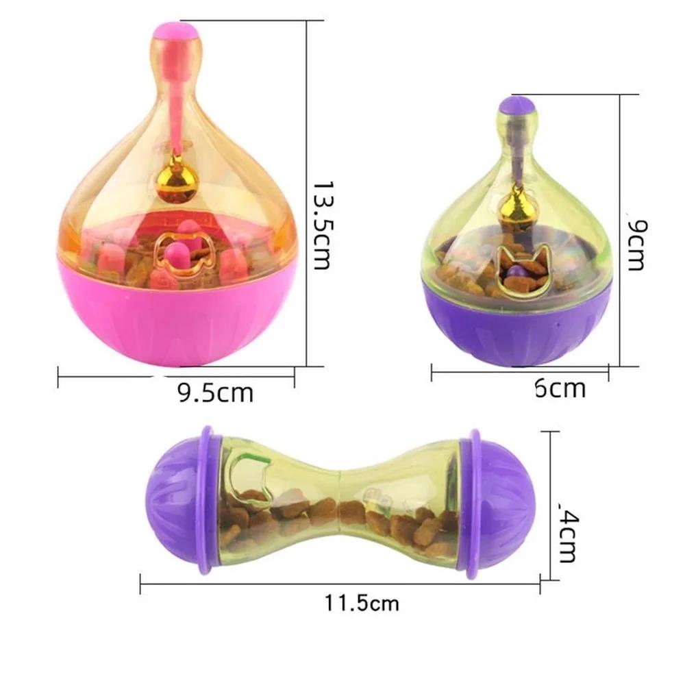 Bone Shape Pet Toy Fun Bowl Toy Feeder Cat Tumbler Leakage Food Cat Toy Ball Puppy Pet Training Exercise Fun Bowl