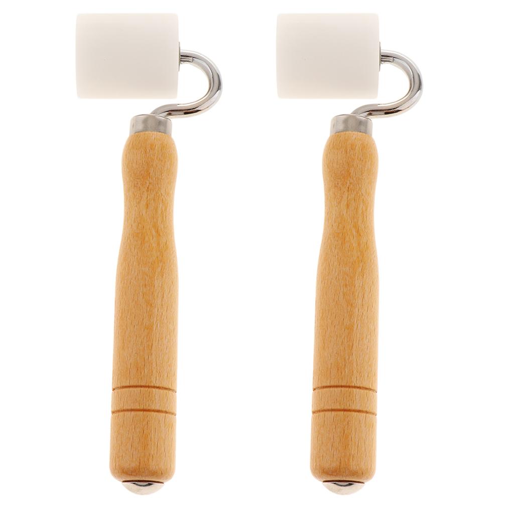 2 Piece Seam Roller POM Hand Pressure Roll DIY Tool Wooden