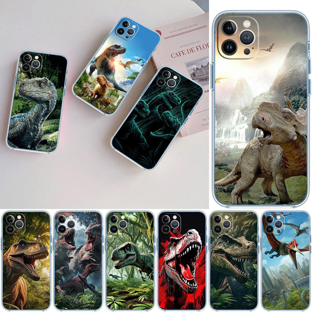 LO31 Dinosaur Transparent Phone Case for LG K22 K30 K40 K40S K41 K42 K50 K50S K51 K51S K52 K61 K62 K71 K92 Q60 Q61 V40 V50 V60
