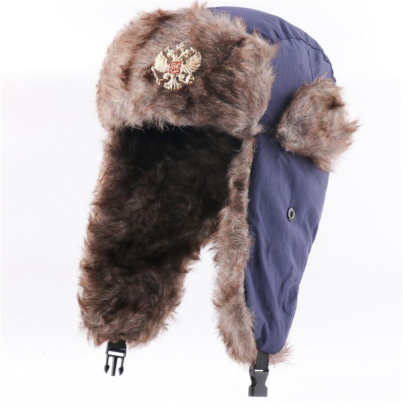 Sowjetisches Wappen Lei Feng Hut winddicht warm Ohrenschützer Hut Herren und Damen Outdoor Reiten Nordost warmer Hut Winter neu