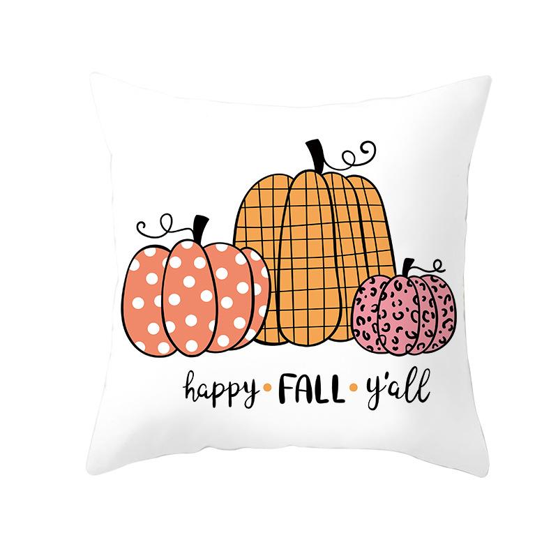 New Thanksgiving Pillow Cover Thanksgiving Harvest Pumpkin Home Cushion Cover