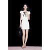Mandy Zhang French Style Color Block Bow Two-Piece Set