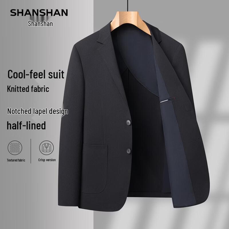 SHANSHAN Men s Spring 2026 Lightweight Cool-Feel Suit Jacket 3XL/190