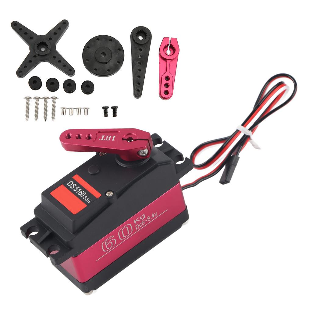 RC DS5160 Digital Servo Plastic Aluminium Alloy Stainless Steel Light Large Torsion Waterproof RC