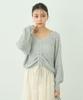 Music Drawstring Knit Pullover Heather Gray [Earth & Ecology] Women's Sweater,