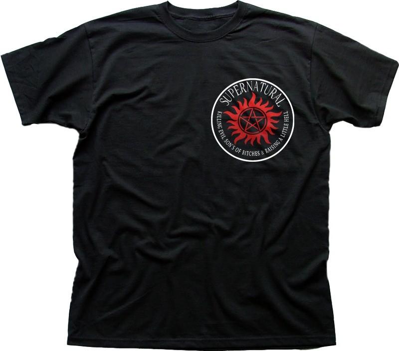 SUPERNATURAL WInchester Bros Wayward Sam Dean small logo t-shirt OZ9614 S разноцветный