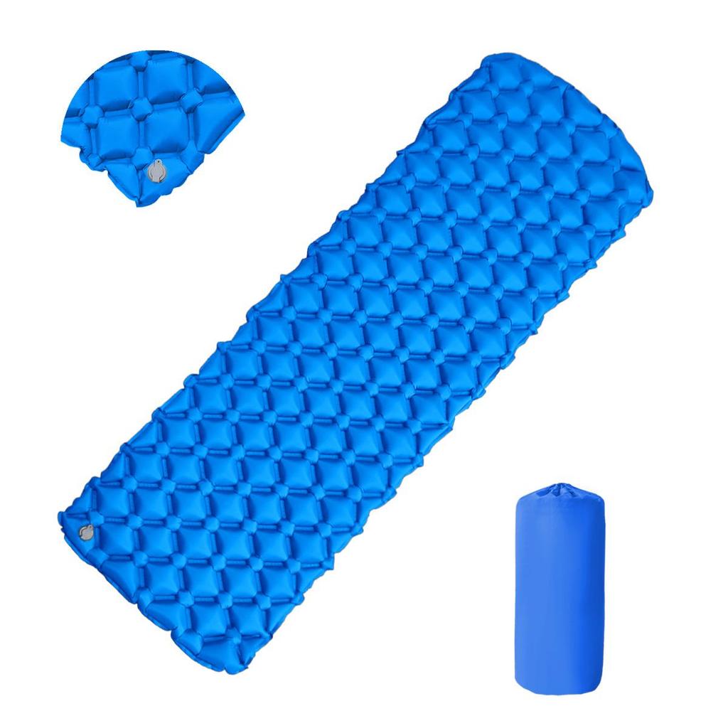 Ultralight Portable TPU Inflatable Camping Pad - Moisture-Proof, Single/Double, Foot-Press Design
