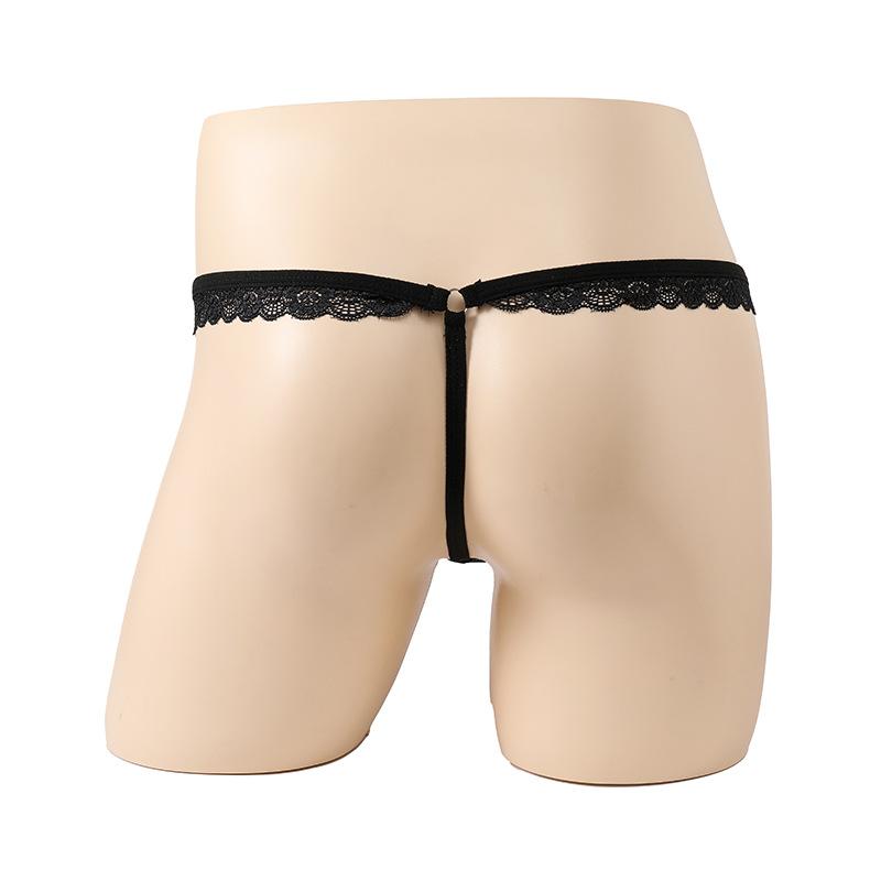 Men's elastic underwear, lace belt hollowed-out pp T-string sex underwear, men's sex underwear