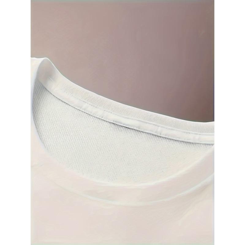 Europäische Größen Neues Sommer Herren Lässig Stilvoll Kurzarm Print Dehnbar Gerippt Rundhals Bequem Atmungsaktiv T-Shirt