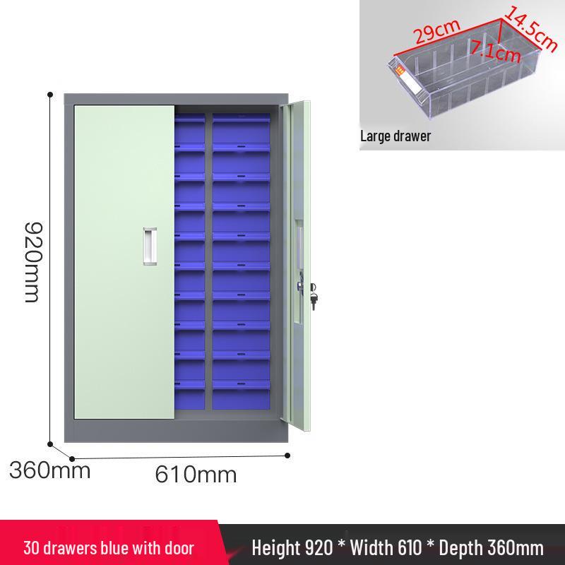 Parts & Screws Storage Cabinet with Iron Sheet Drawers