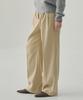 Deuloupisumeon Tosti Brushed Double-Pleat Wide Slacks [L.Beige]
