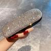 Custodia per Occhiali da Vista da Donna di Alta Gamma con Strass - Alla Moda, Resistente alla Pressione, con Design Specchio Retrò per Studenti Coreani
