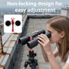 Metal Stand-Mounting Assembly for Field Glasses with a Knurled Top Knob and Screw Connection for Outdoor Observation and Stadium Viewing