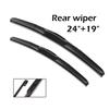 Wiper Front & Rear Wiper Blades Set Kit For Mazda 3 BL Hatchback 2009 2010 2011 2012 2013 Windshield Windscreen Window 24"+19"+1