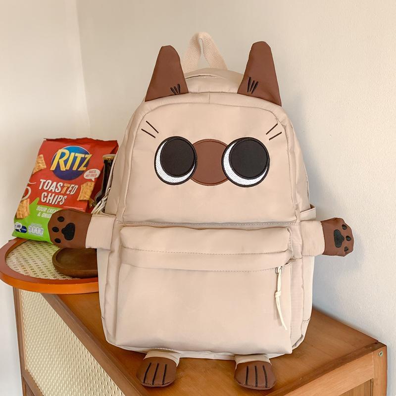 Zaino Scolastico di Grande Capacità Design Carino Zaino per Studenti delle Scuole Superiori e Medie Materiale in Nylon con Scomparto per Computer Mochila