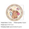 Capibara Birthday Decoration Capybara Birthday for Bara Party Disposable Tableware Plate Balloon Baby Shower Capibara Cumpleaños