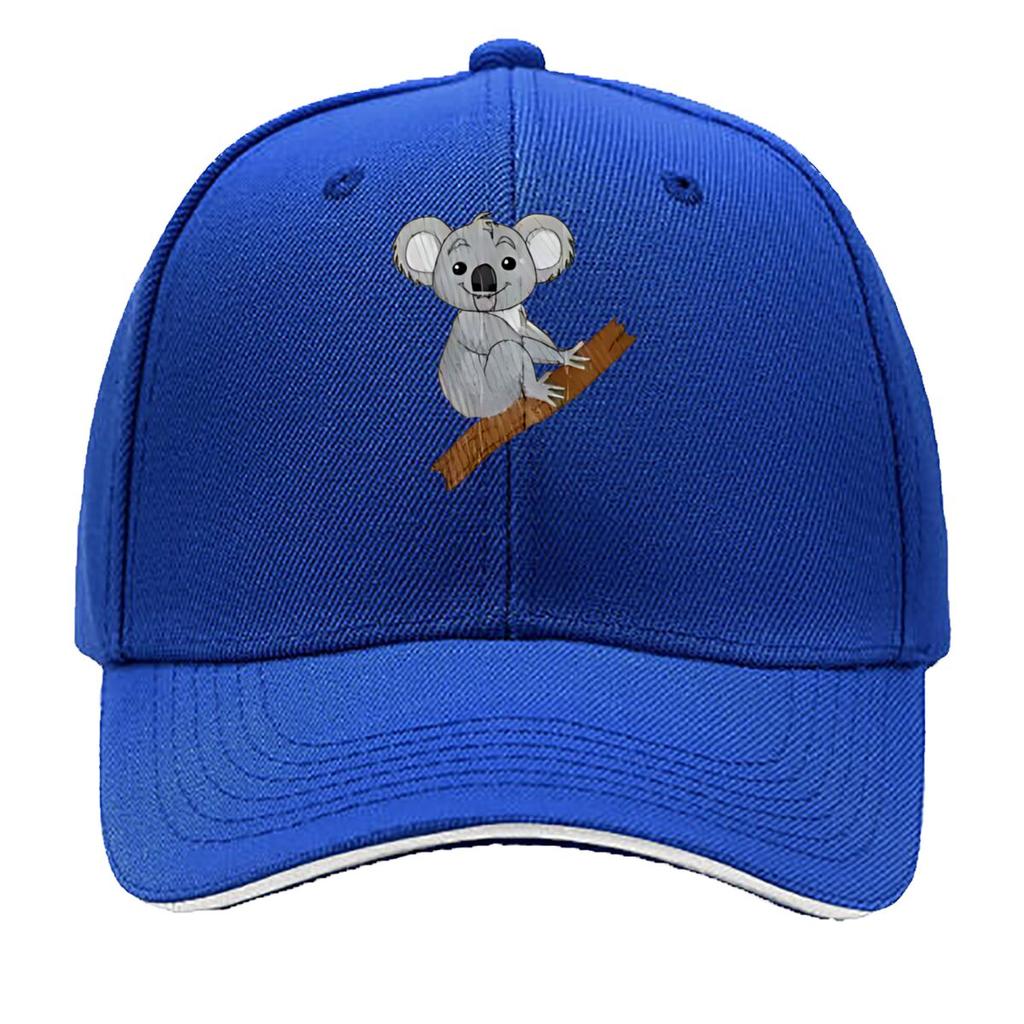 Cuddly Koala On Tree Branch Pattern Sandwich Baseball Cap For WoUnisexs Unisex FeUnisex Beach Dad Hat