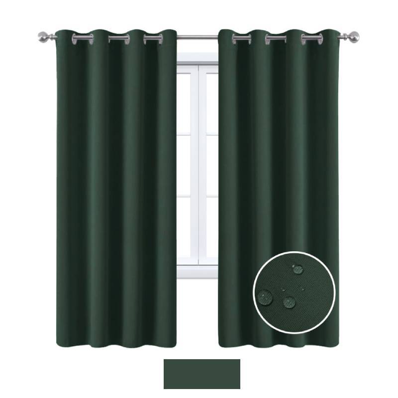 Nordics Full Blackout Solid Color Curtain With Polyester Fabric For Living Room And Bedroom Windows
