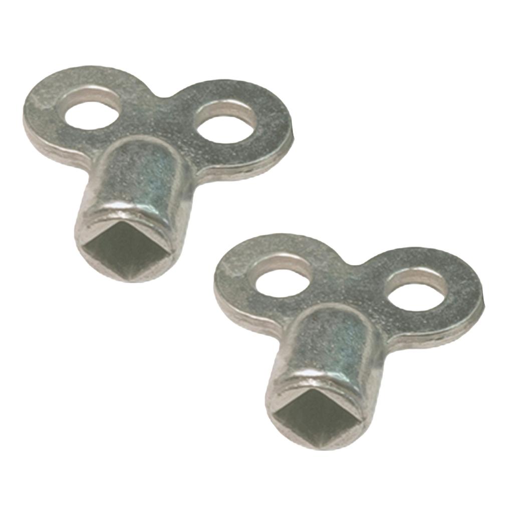 2 Stück Auslassventilschlüssel Unzerbrechliches Material Silber Vierkantaufnahme KTY