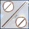 Meccol Hermione Wand Magic Wand Costume Magic Harry Potter Wand with Steel Includes and Storage Case Set, Accessory, Prop, Built-in Core,