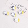 Hand-Painted Ocean-Themed Ceramic Beads: Starfish & Conch for DIY Bracelets & Necklaces