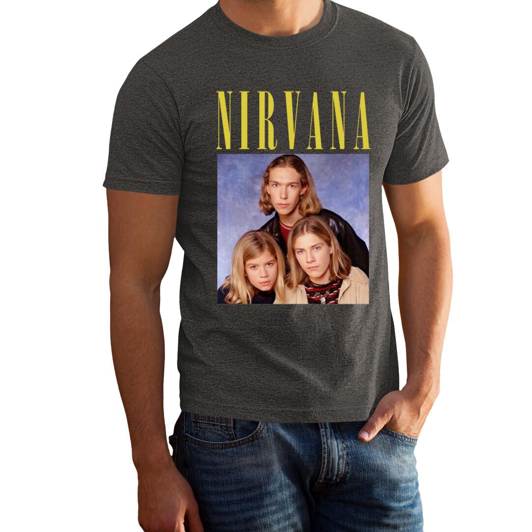 26 VINTAGE FEEL - Nirvana Hanson Merch  Faded Grey Color  Rock Band Shirt 100571GG Unisex T-Shirt XXL