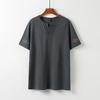 Men's Fashion Short Sleeve Cotton Linen Shirts Casual Oversized Loose Shirts