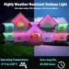 45M Permanent Outdoor Eaves LED Lights Waterproof RGB String Lights DIY Scene Christmas Birthday Holiday Party Lighting