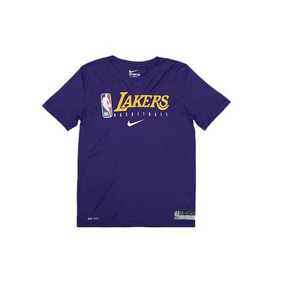 Μπλουζάκι Λογότυπο Los Angeles Lakers Αναπνέον Κοντομάνικο Παιδικά Τοπ Μοβ 3Z2B7BBKU-LAK