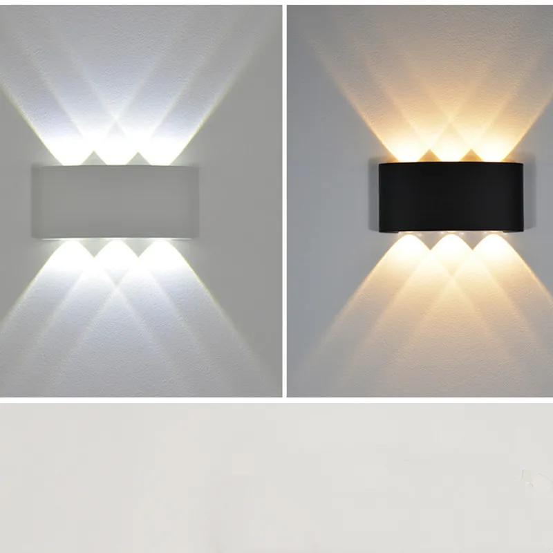 Hot Sale Up and Down Two-way Luminous LED Wall Lamp Outdoor Waterproof Living Room Staircase Aisle Balcony Corridor Wall Lamp