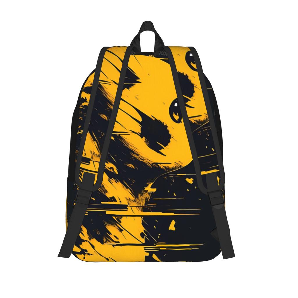 Fashion Pokemon Pikachu Minimal Line Backpack  Mochilas Casual Outdoor Large Capacity Rucksack